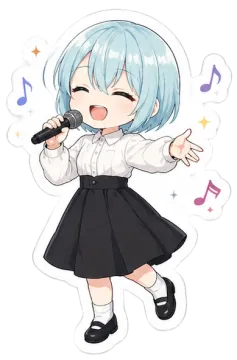 Lyone singing into a microphone